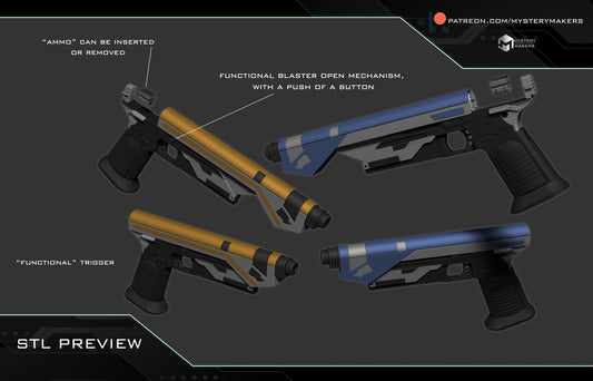 Sabine Wren Westar 35 Blaster Prop set of 2