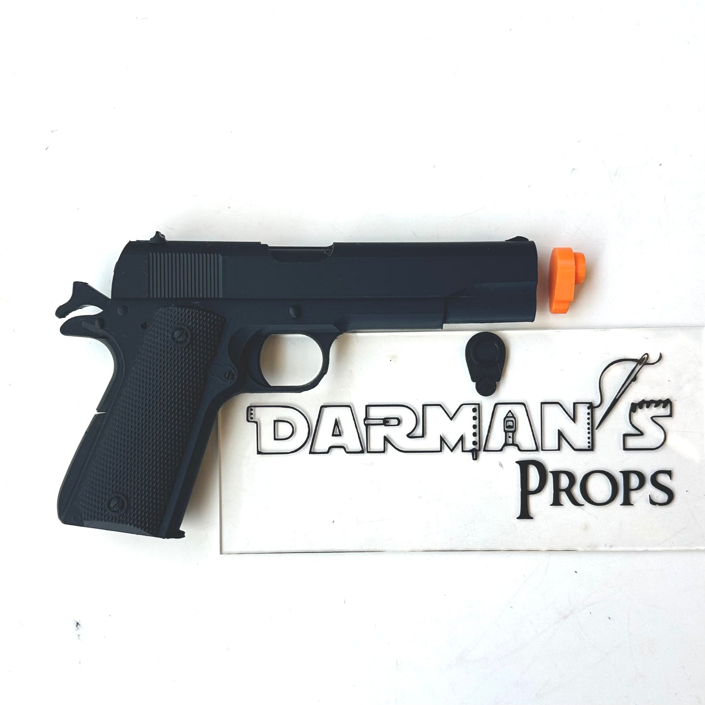 Colt Model 1911 .45 Cal Single drop leg holster Deadpool Style