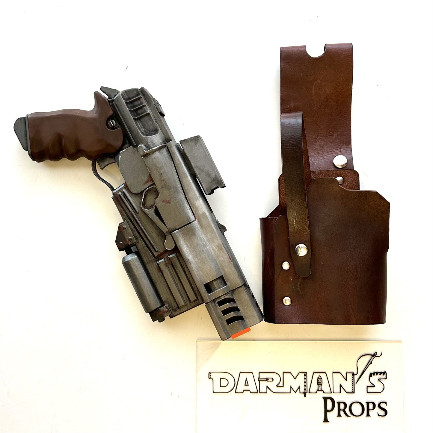 Fallout 10mm pistol with attachments Single drop leg holster