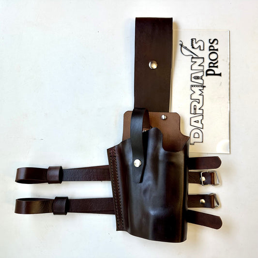 Fallout 10mm pistol gun Single drop leg holster version 2