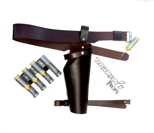 Lucy Vault-Tec Tranquilizer prop Holster and belt From Fallout Wedding dress Bandolier as well