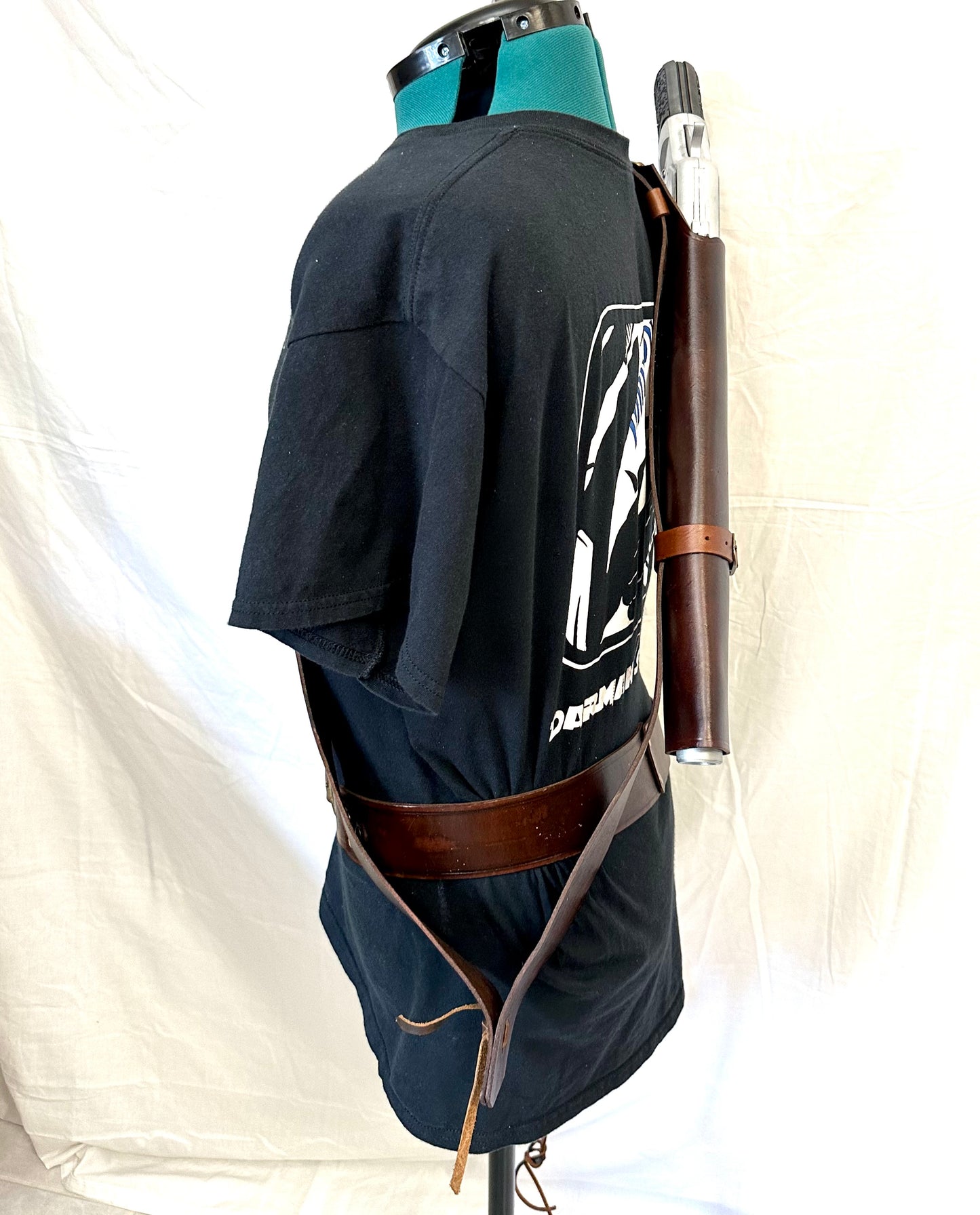 Fallout Cooper Howard Ghoul Gun Cowboy style Gun Belt, w/ Holster, Bandolier, w/ Rifle Holster, and Ammo set
