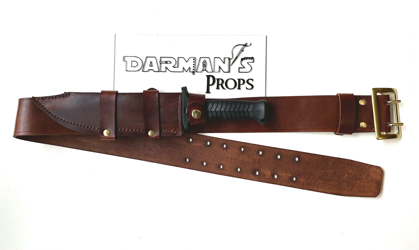 Belt and Horizonal style Bowie Knife Sheath