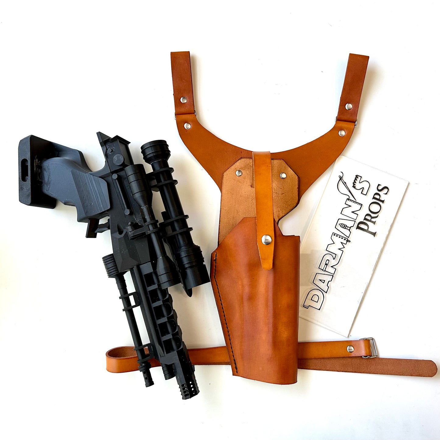 Naboo Security S-5 Heavy Blaster Pistol Y Drop style holster