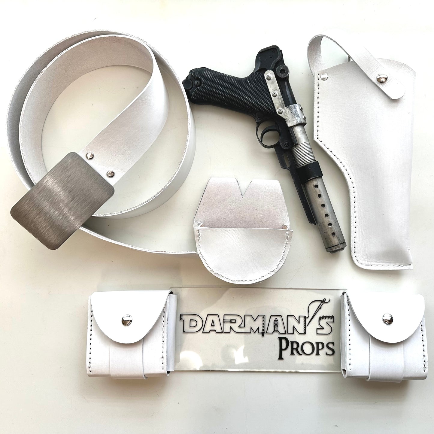 New Republic Fleet officer belt, holster, and pouches rig set White