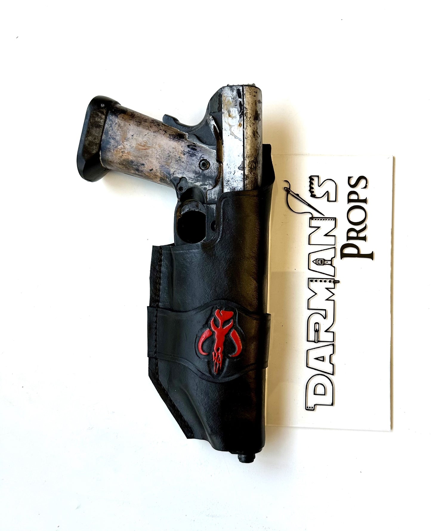 Westar 35 Mandalorian On the belt Holster w/ Mythosaur Skull Stamp