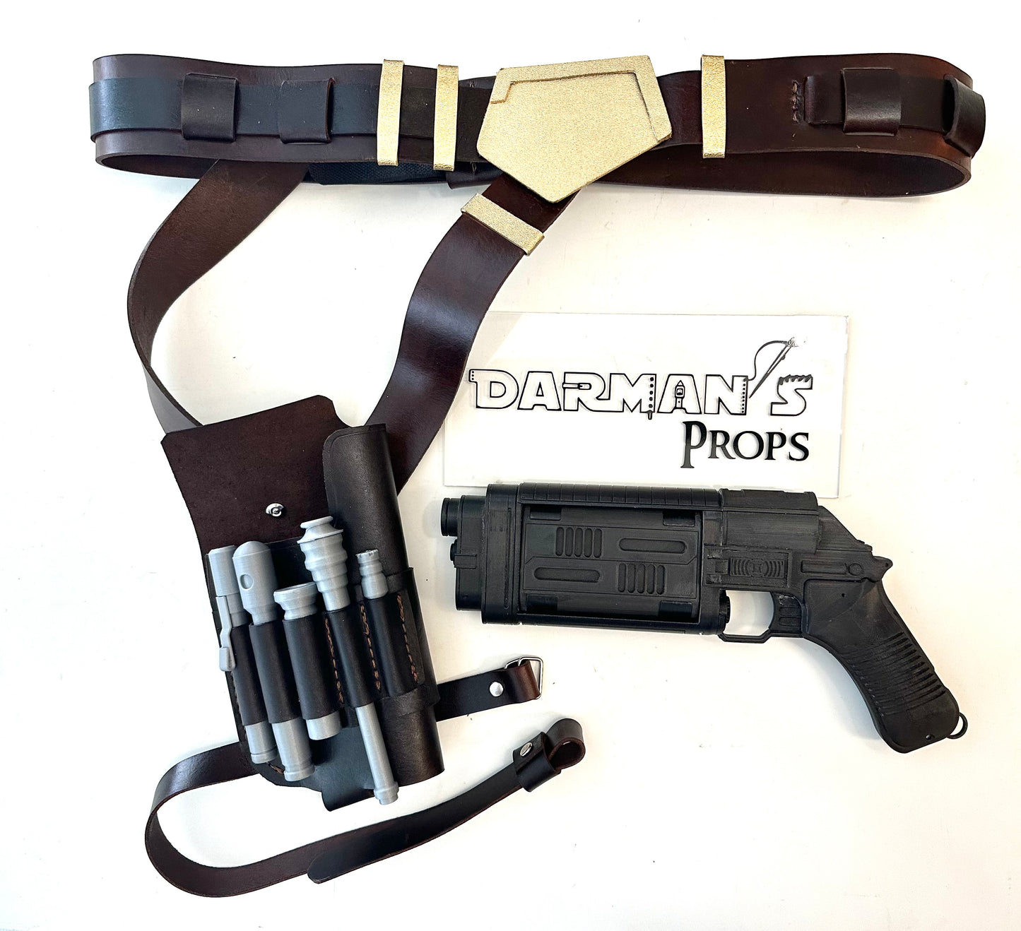 Cassian Andor Belt, Bryar Holster, and Tool set holder Rig from Andor Series