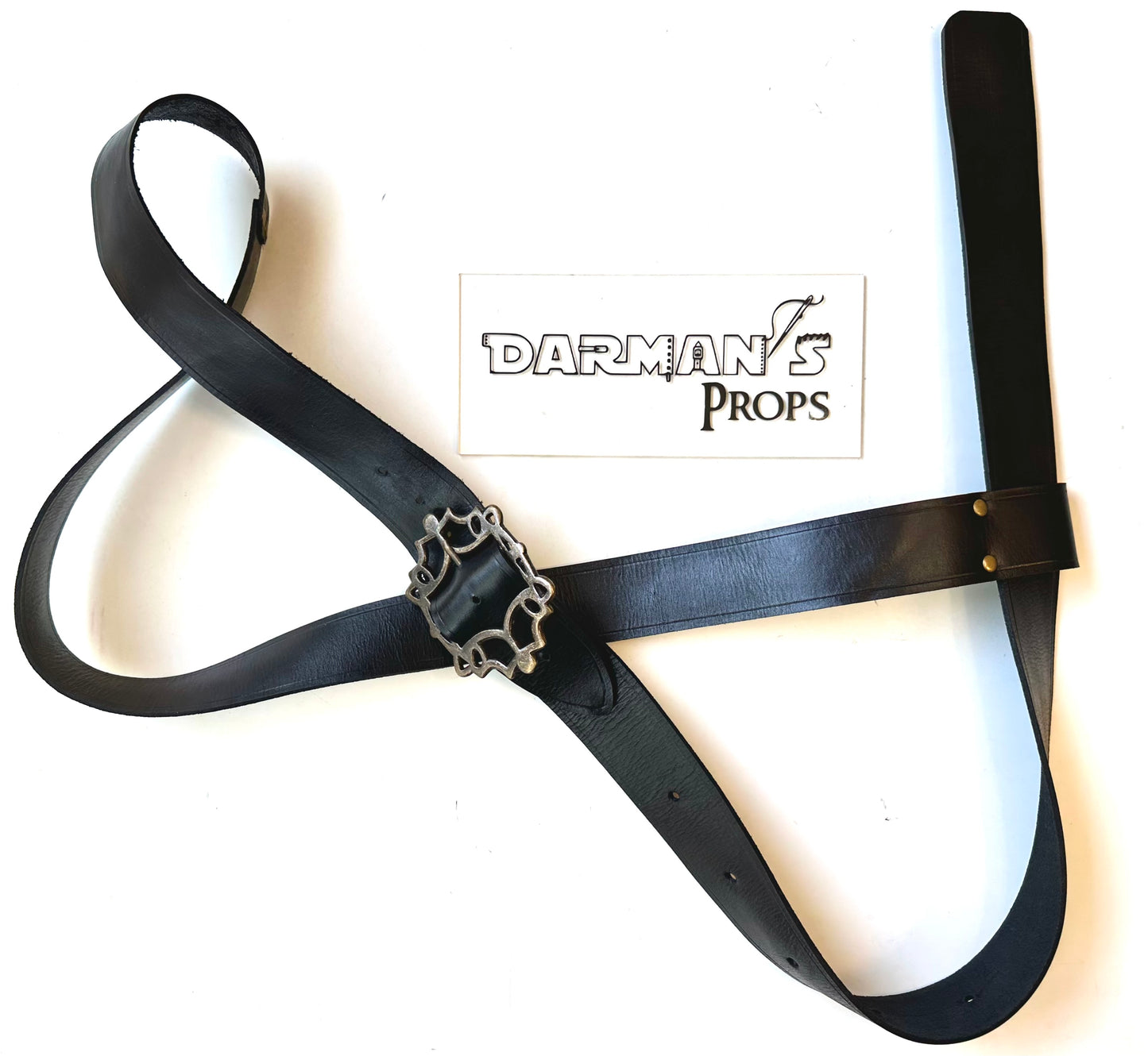 Pirate Cutlass Holder and Flinlock holster over the shoulder belt Bandolier
