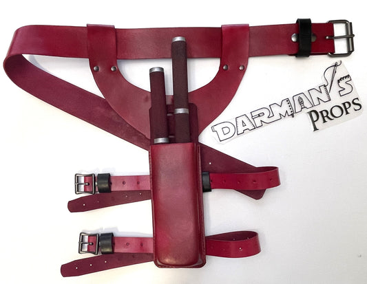 Daredevil Belt and Billy Club Y drop pouch set
