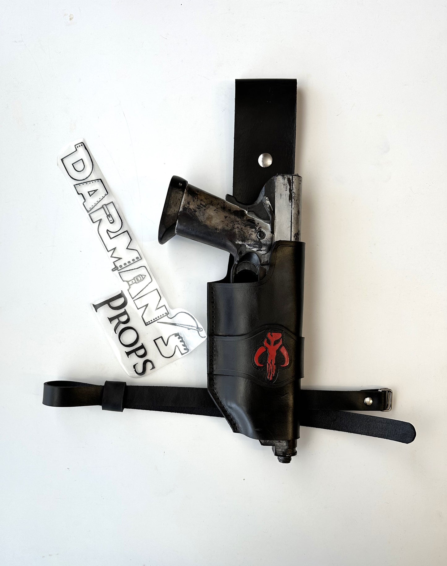 Westar 35 Mandalorian Single Drop Holster w/ Mythosaur Skull Stamp