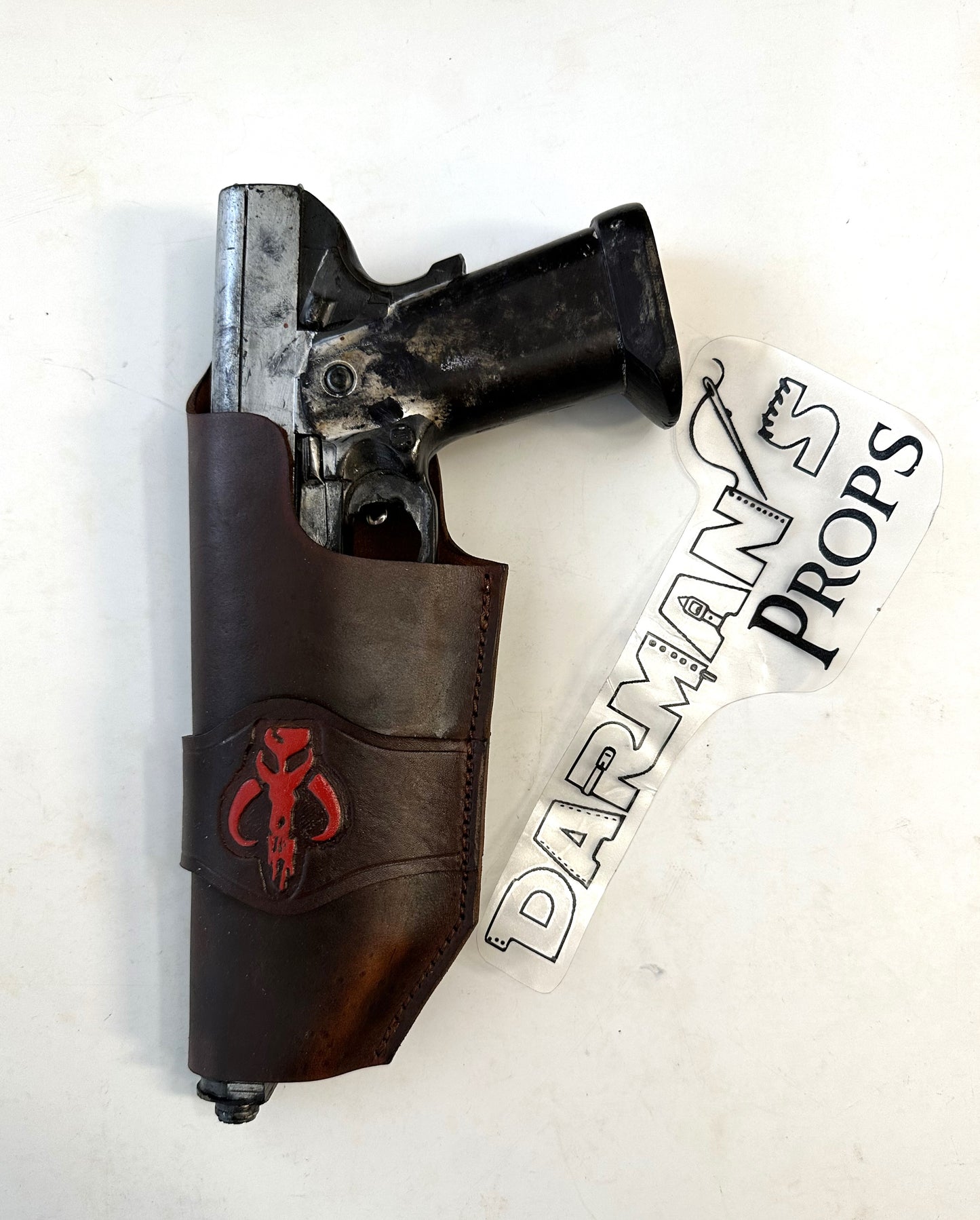 Westar 35 Mandalorian On the belt Holster w/ Mythosaur Skull Stamp