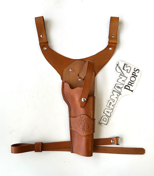 Westar 88 Mandalorian Y Drop Holster w/ Mythosaur Skull Stamp