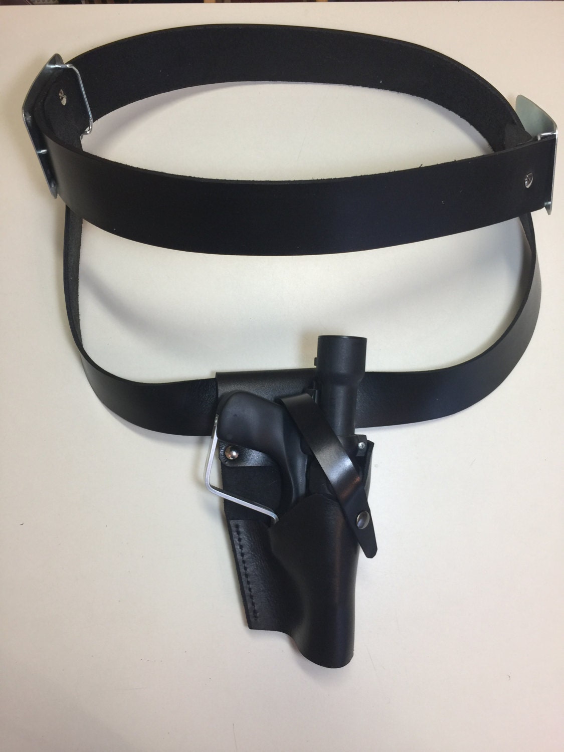 Biker Scout Pistol Belt Rig w/ Holster Baron Fel Style