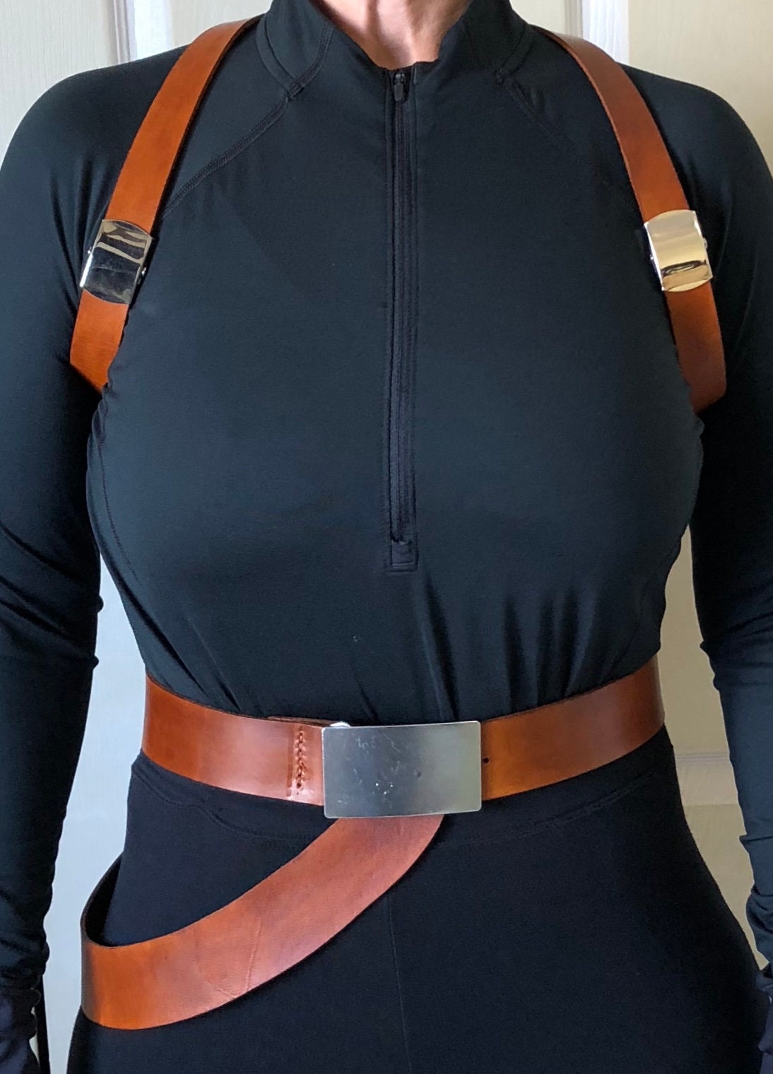 Mara Jade Belt, Rear Holdout holster Rig with Matching arm bands and Harness Set