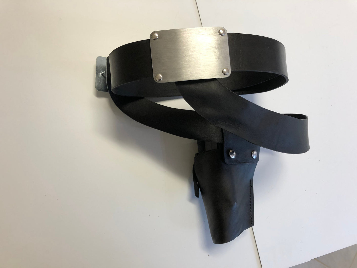 Biker Scout Pistol Belt Rig w/ Holster Baron Fel Style