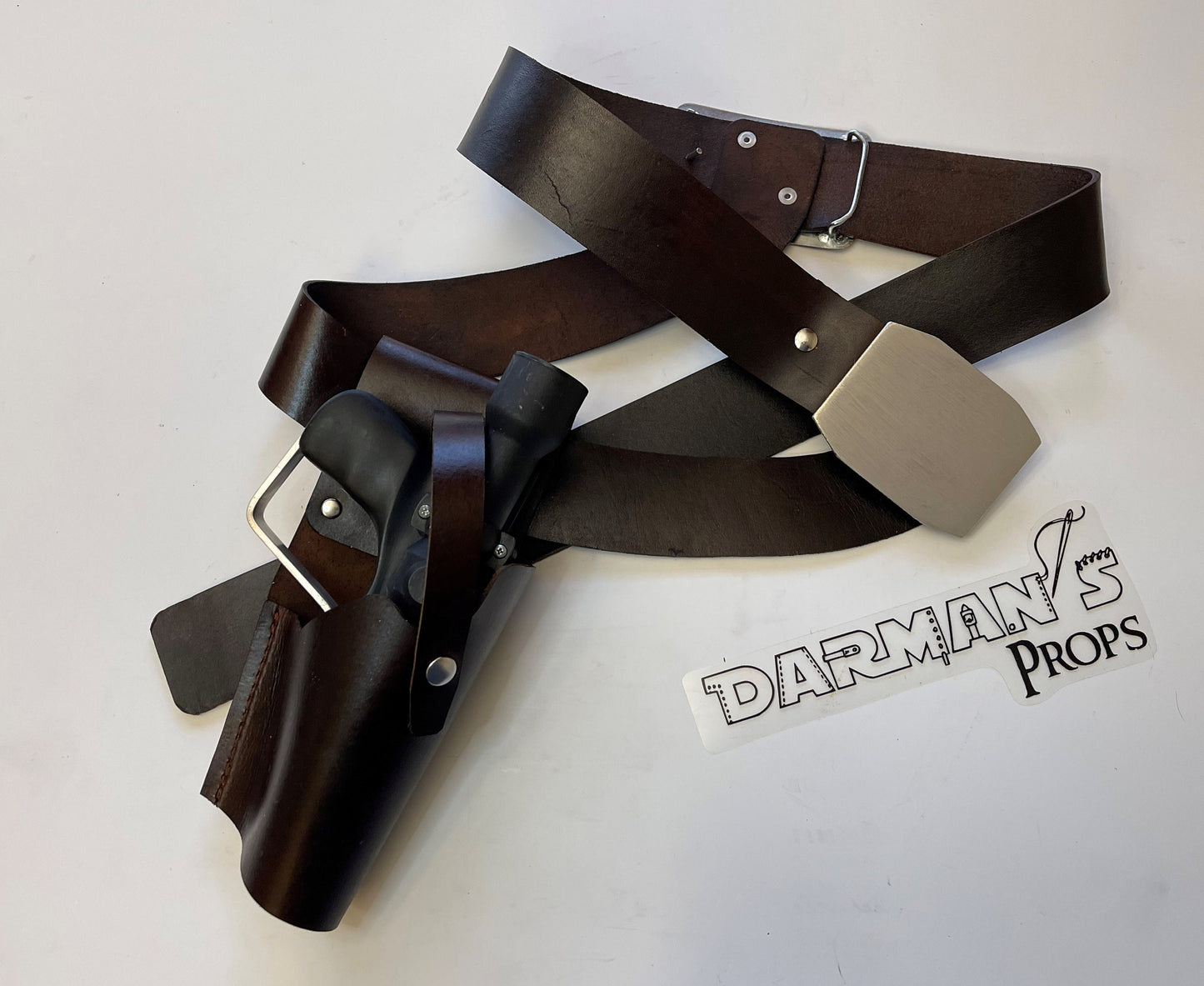 Biker Scout Pistol Belt Rig w/ Holster Baron Fel Style