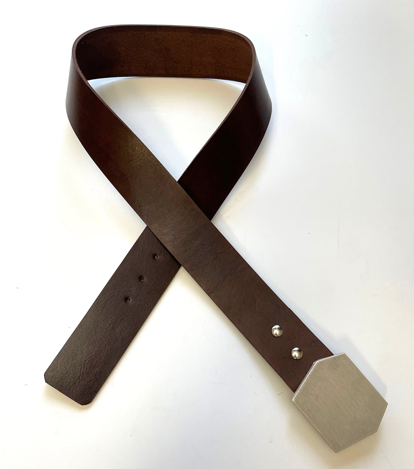 Belt with a Han Solo style Buckle in brown or Black