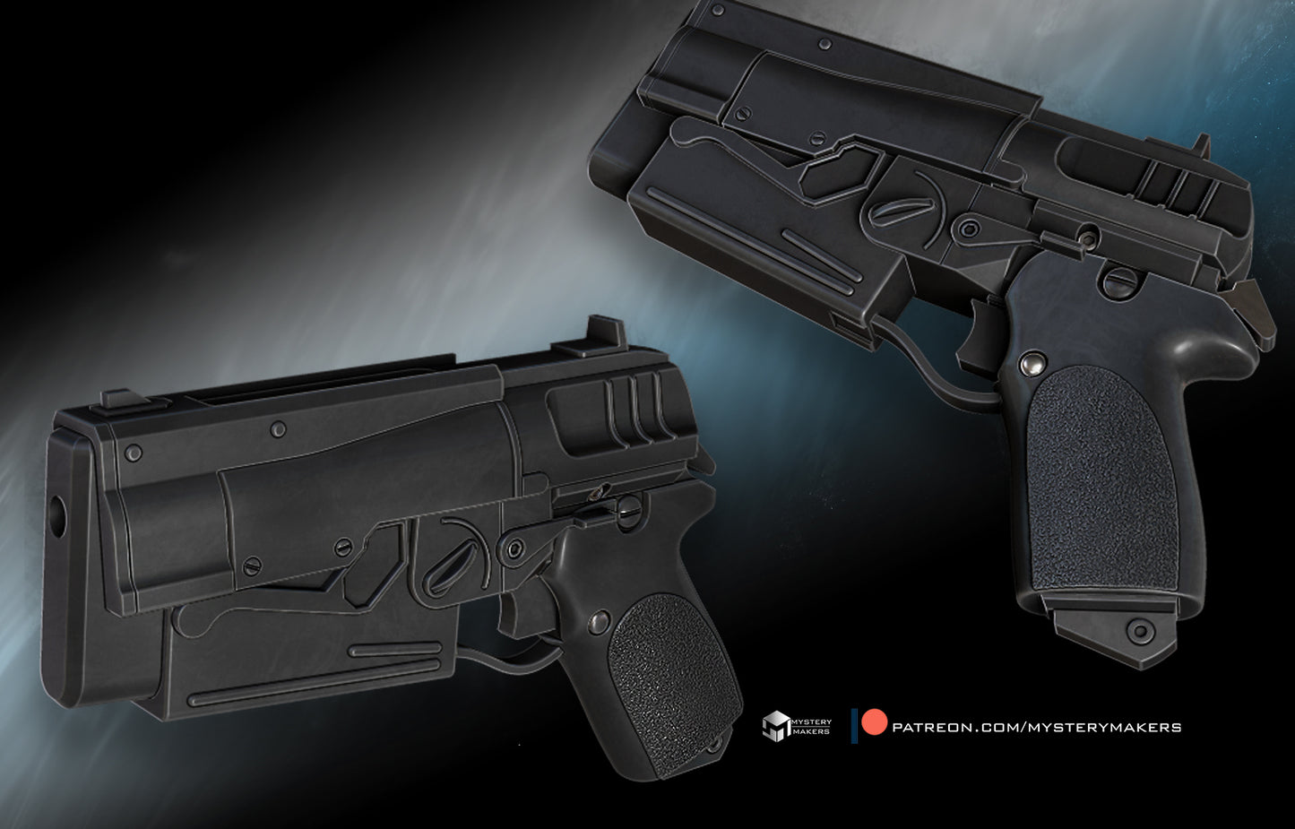 Fallout 10mm pistol gun Single drop leg holster version 2