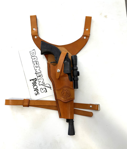 Cad Bane Cowboy Style y Drop holster w/ Mythosaur Skull Stamp