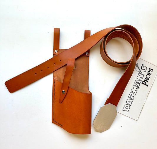 DH-17 Holster, Belt, And Buckle in Brown Rebel Fleet Trooper rig
