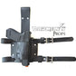 Glock 17, 19, 26 frame Single drop leg holster Deadpool Style