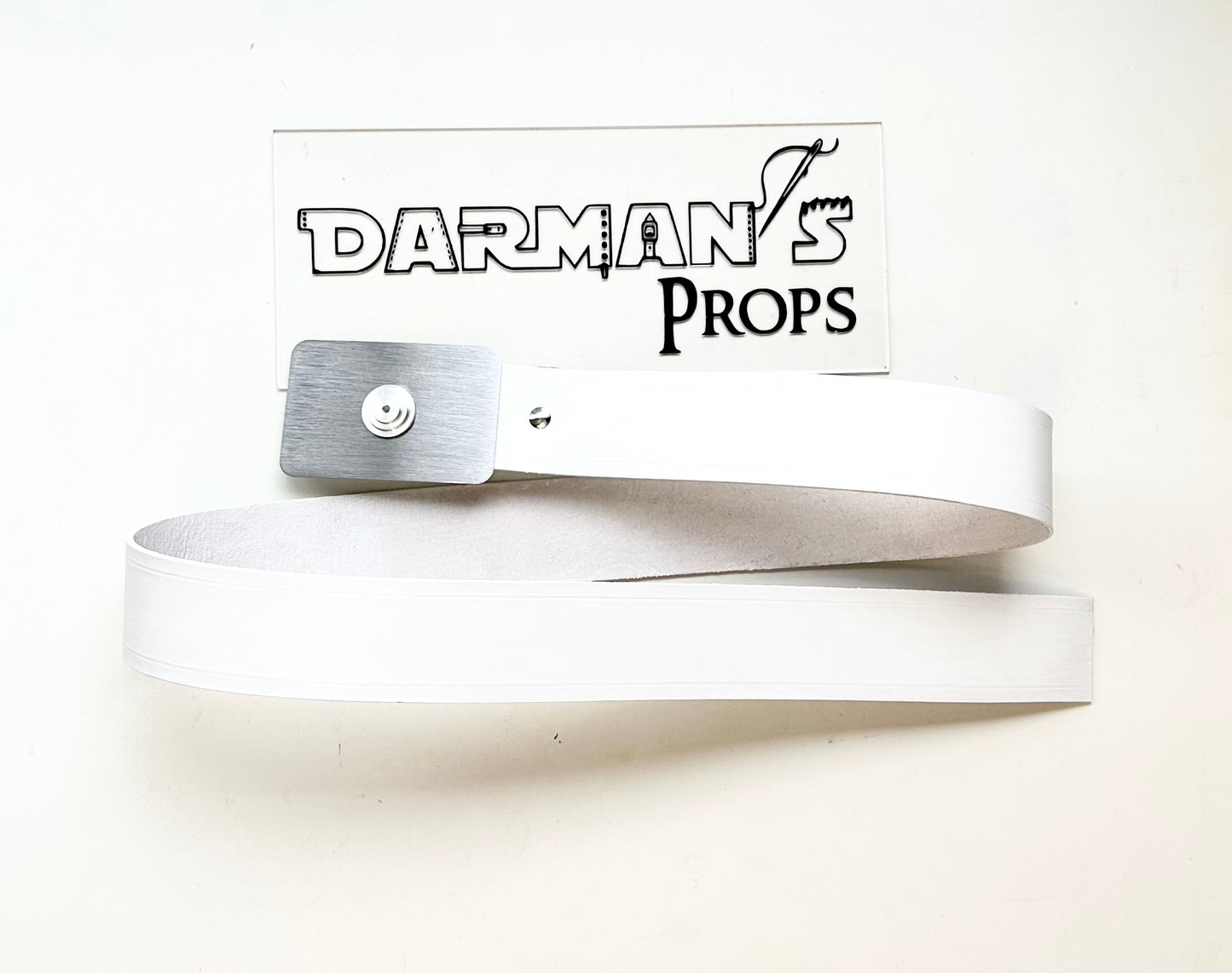 White ISB Agent or Imperial Officer Belt and buckle - Andor Version