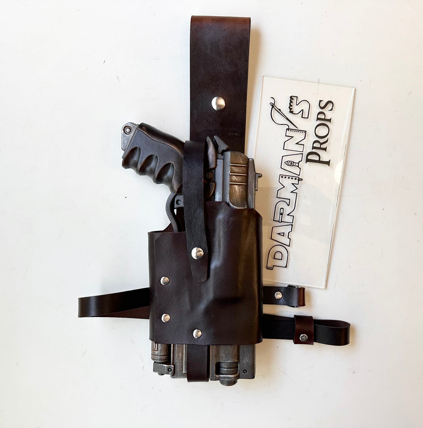 Fallout 10mm pistol gun Single drop leg holster for the Munetoshi Con/ Amazon version