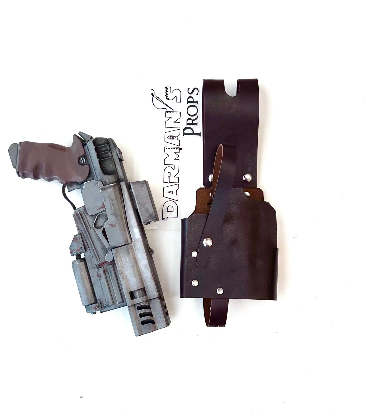 Fallout 10mm pistol with attachments Single drop leg holster