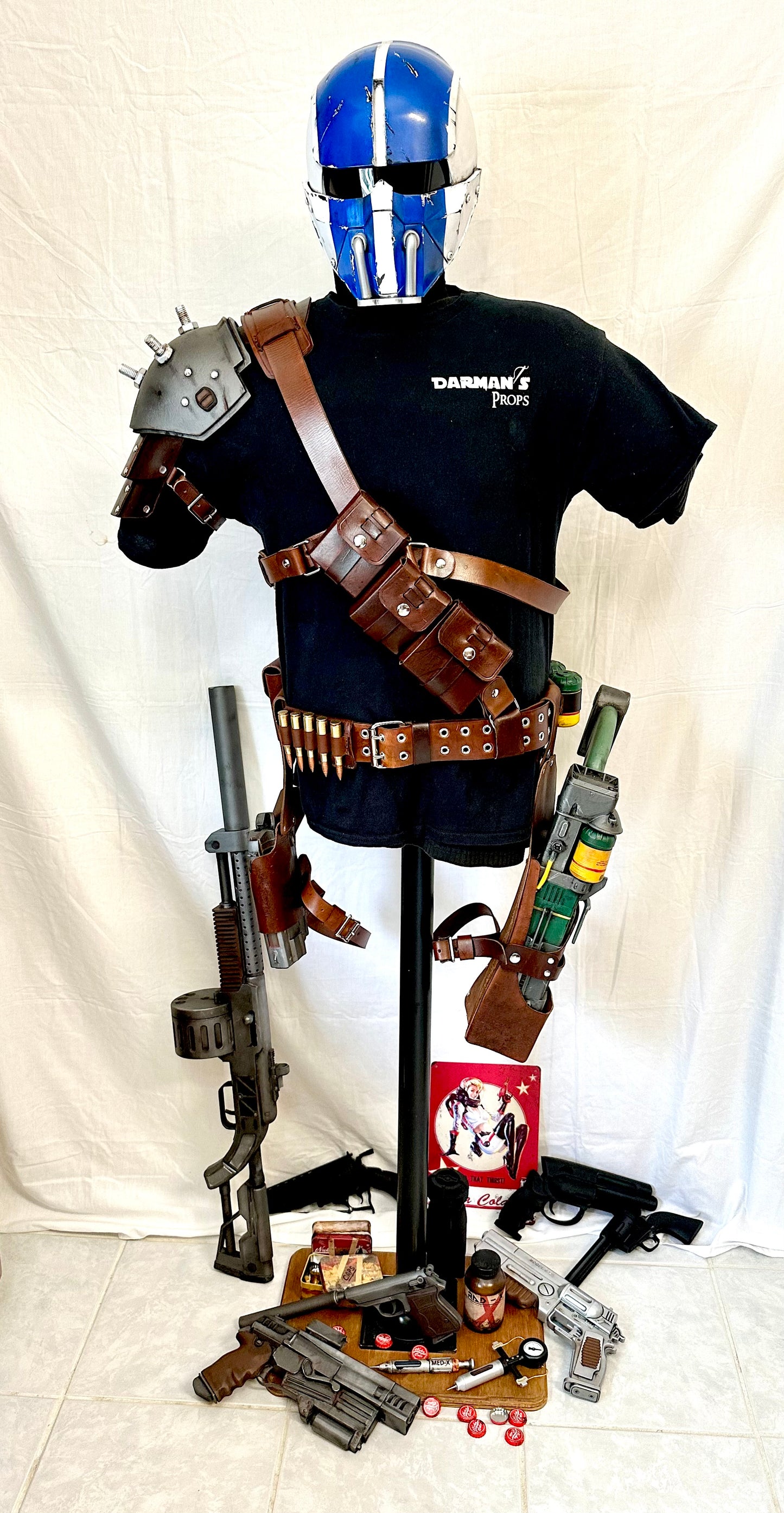 Fallout 10mm pistol gun Single drop leg holster