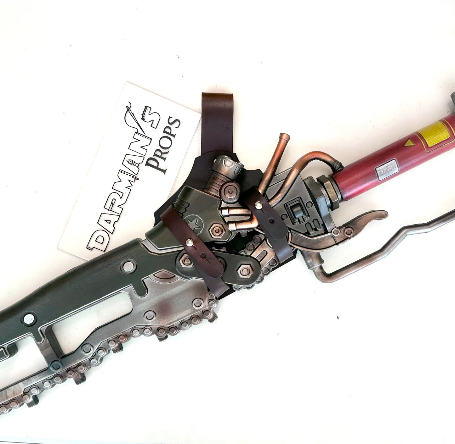 Fallout Ripper Melee Chain Sword Leather Holder
