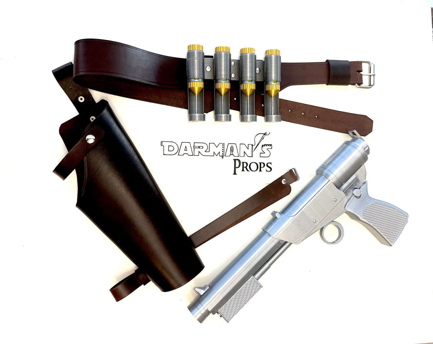 Lucy Vault-Tec Tranquilizer prop Holster and belt From Fallout Wedding dress Bandolier as well