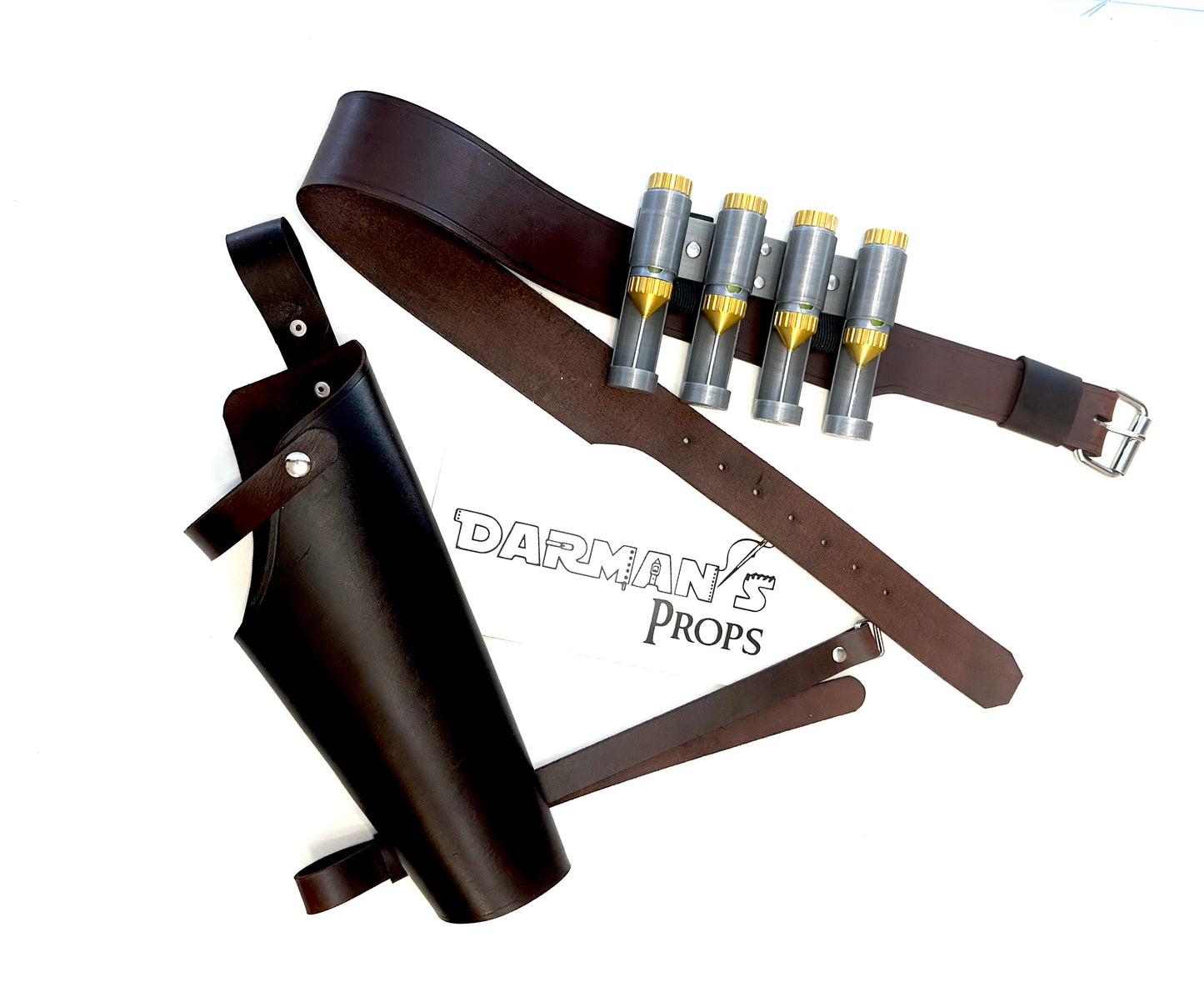 Lucy Vault-Tec Tranquilizer prop Holster and belt From Fallout Wedding dress Bandolier as well