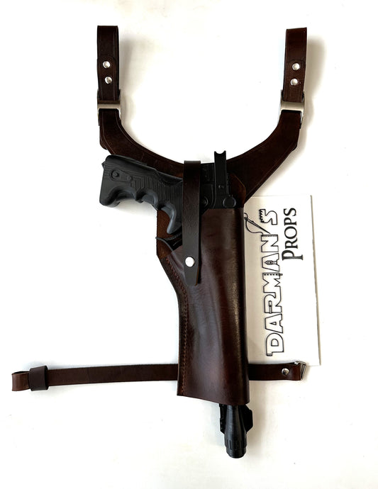 Mandalorian Imperial Commando Heavy Blaster pistol Y Drop Holster w/Keepers