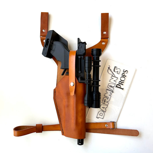 Naboo Security S-5 Heavy Blaster Pistol Y Drop style holster