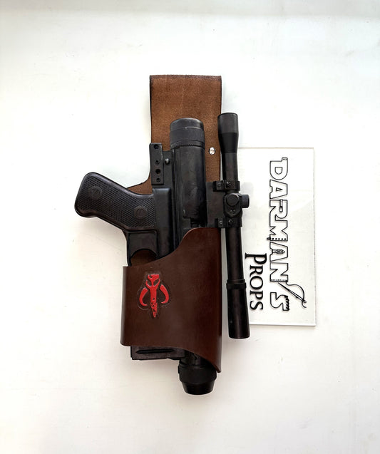 Mandalorian Officer SE-14R Holster with Mythosaur Skull stamp