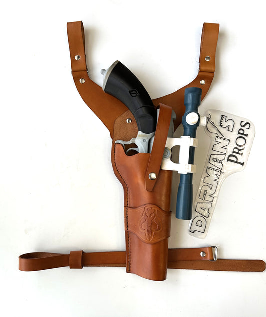 Westar 88 Mandalorian Y Drop Holster w/ Mythosaur Skull Stamp