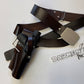 Biker Scout Pistol Belt Rig w/ Holster Baron Fel Style