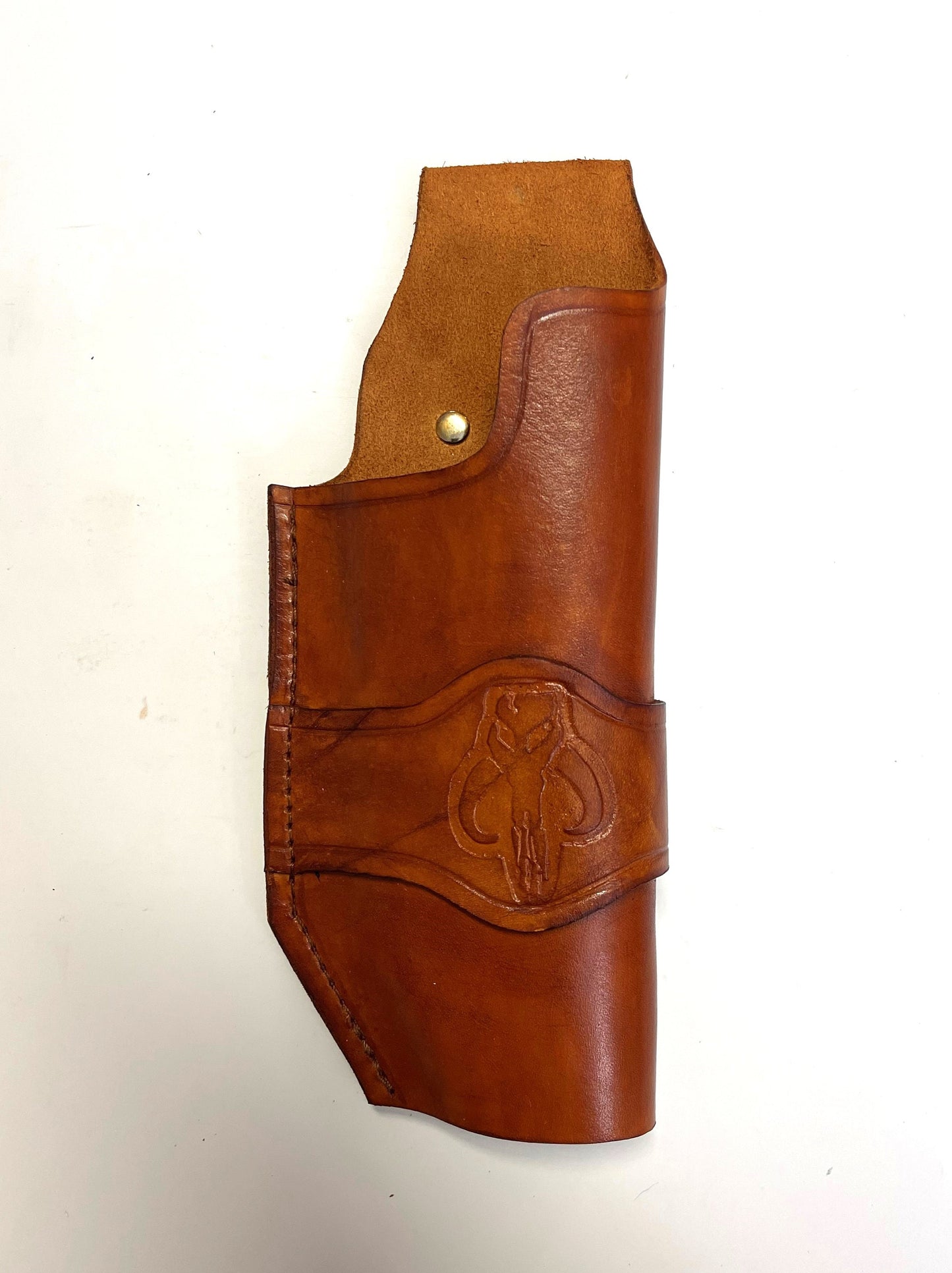 Westar 35 Mandalorian On the belt Holster w/ Mythosaur Skull Stamp