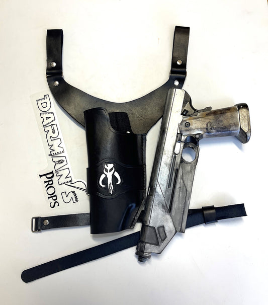 Westar 35 Mandalorian Y Drop Holster w/ Mythosaur Skull Stamp